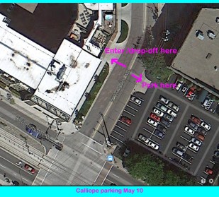 Parking Map for the Lyric